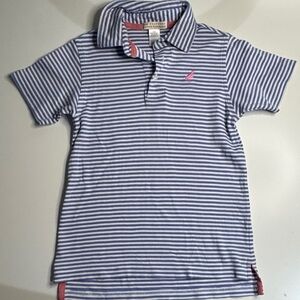 The Beaufort Bonnet Company Blue and White Kids Polo Shirt
